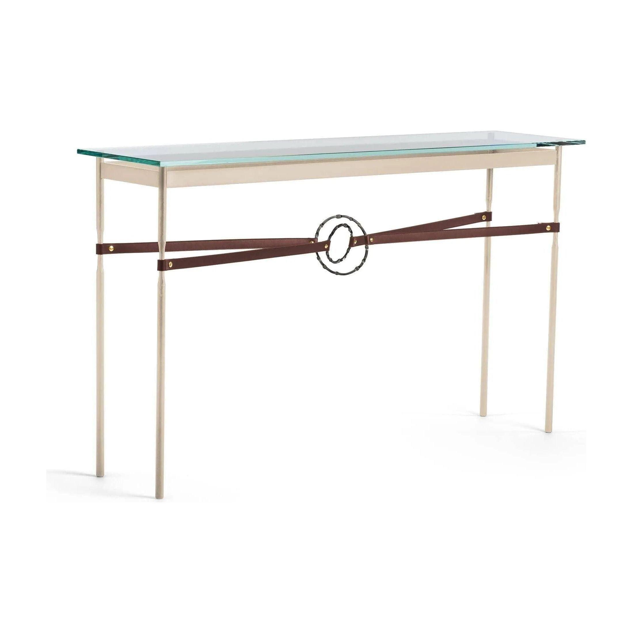 Hubbardton Forge - Equus Brown Leather Console Table - 750118-84-07-LB-VA0714 - Canada Light Shop