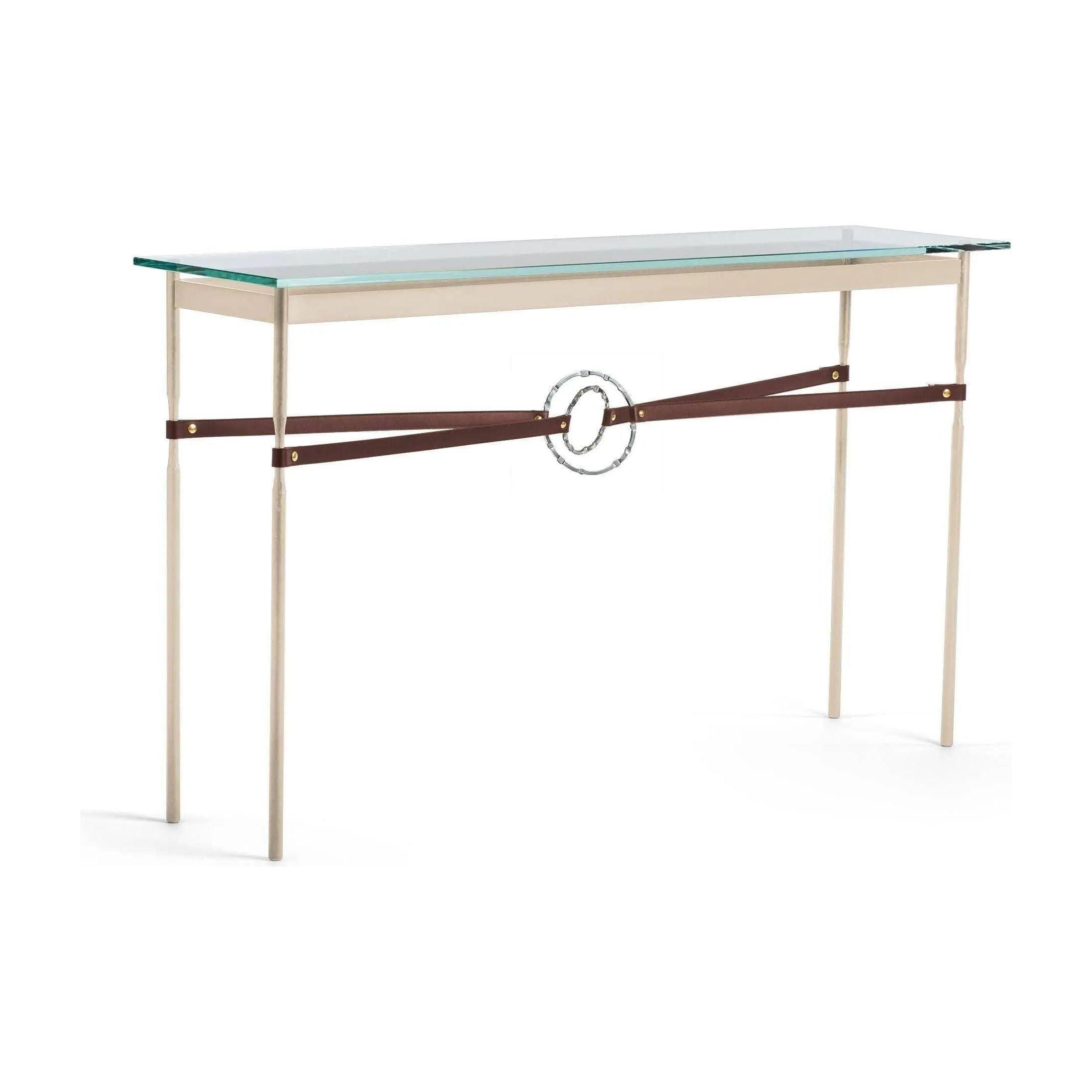 Hubbardton Forge - Equus Brown Leather Console Table - 750118-84-85-LB-VA0714 - Canada Light Shop