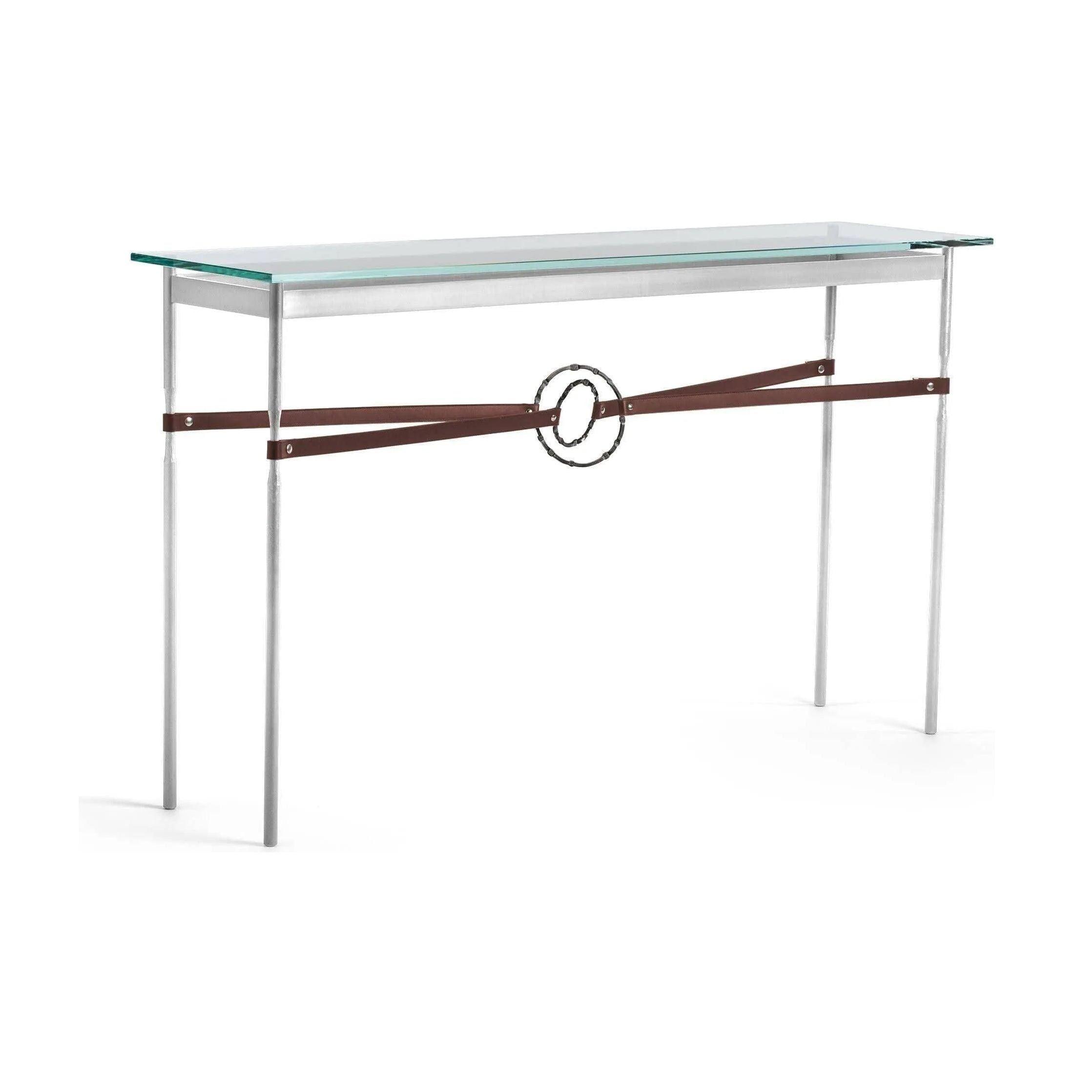 Hubbardton Forge - Equus Brown Leather Console Table - 750118-85-07-LB-VA0714 - Canada Light Shop