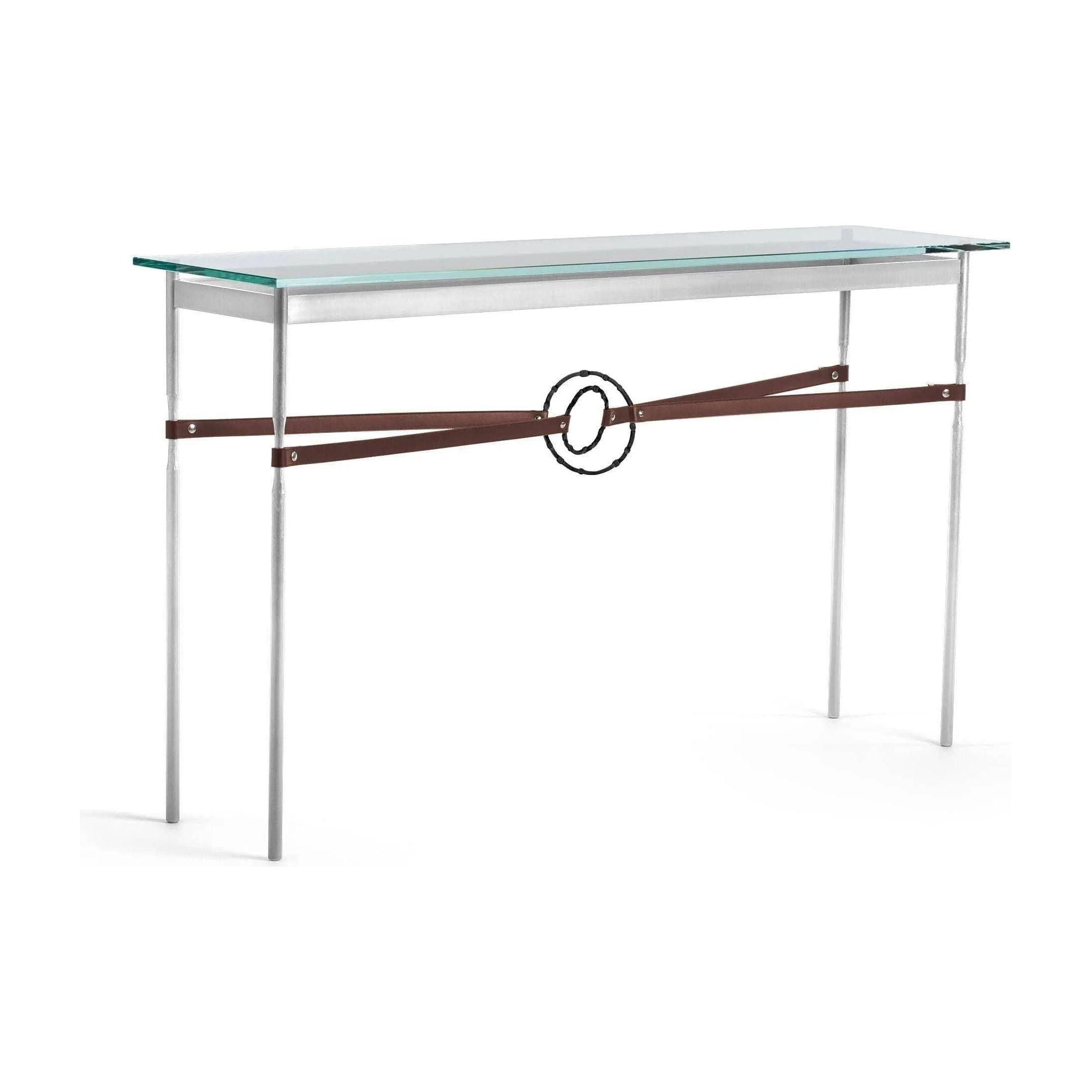 Hubbardton Forge - Equus Brown Leather Console Table - 750118-85-10-LB-VA0714 - Canada Light Shop