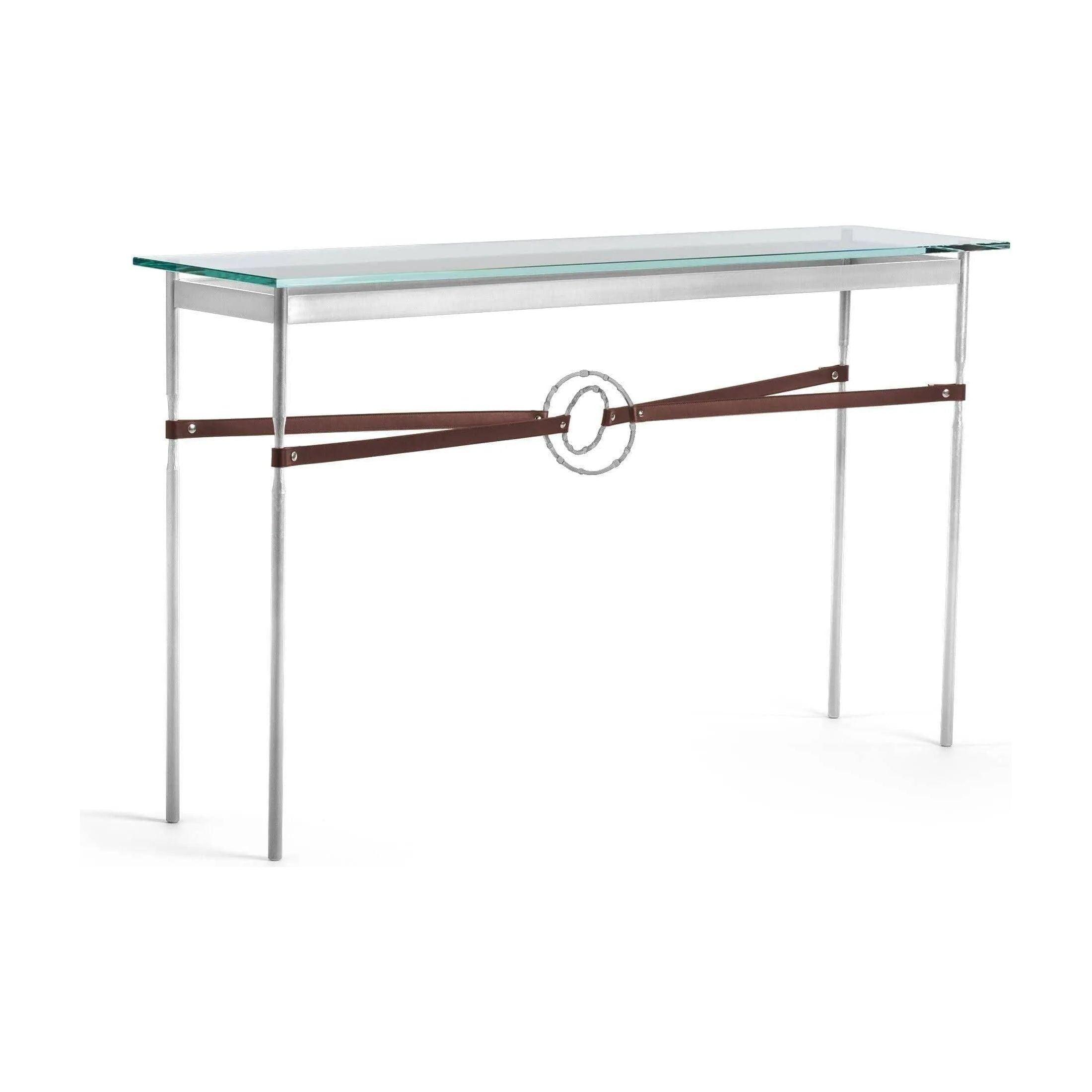 Hubbardton Forge - Equus Brown Leather Console Table - 750118-85-82-LB-VA0714 - Canada Light Shop