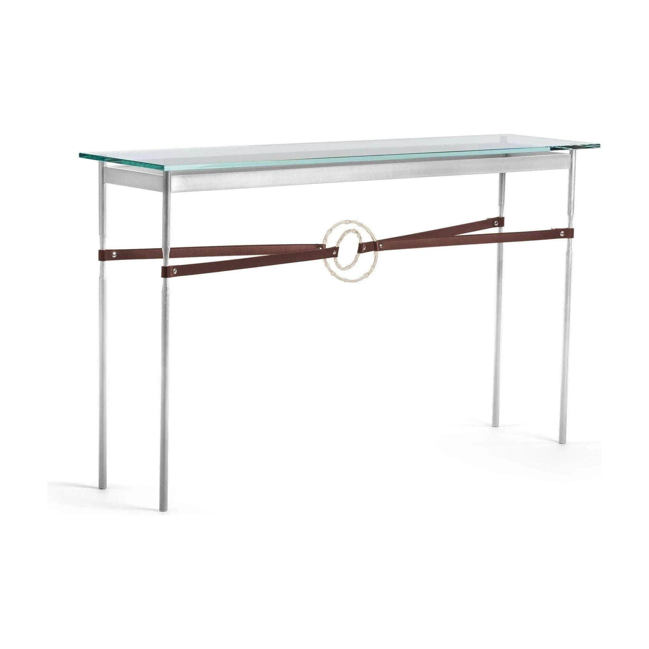 Hubbardton Forge - Equus Brown Leather Console Table - 750118-85-84-LB-VA0714 - Canada Light Shop