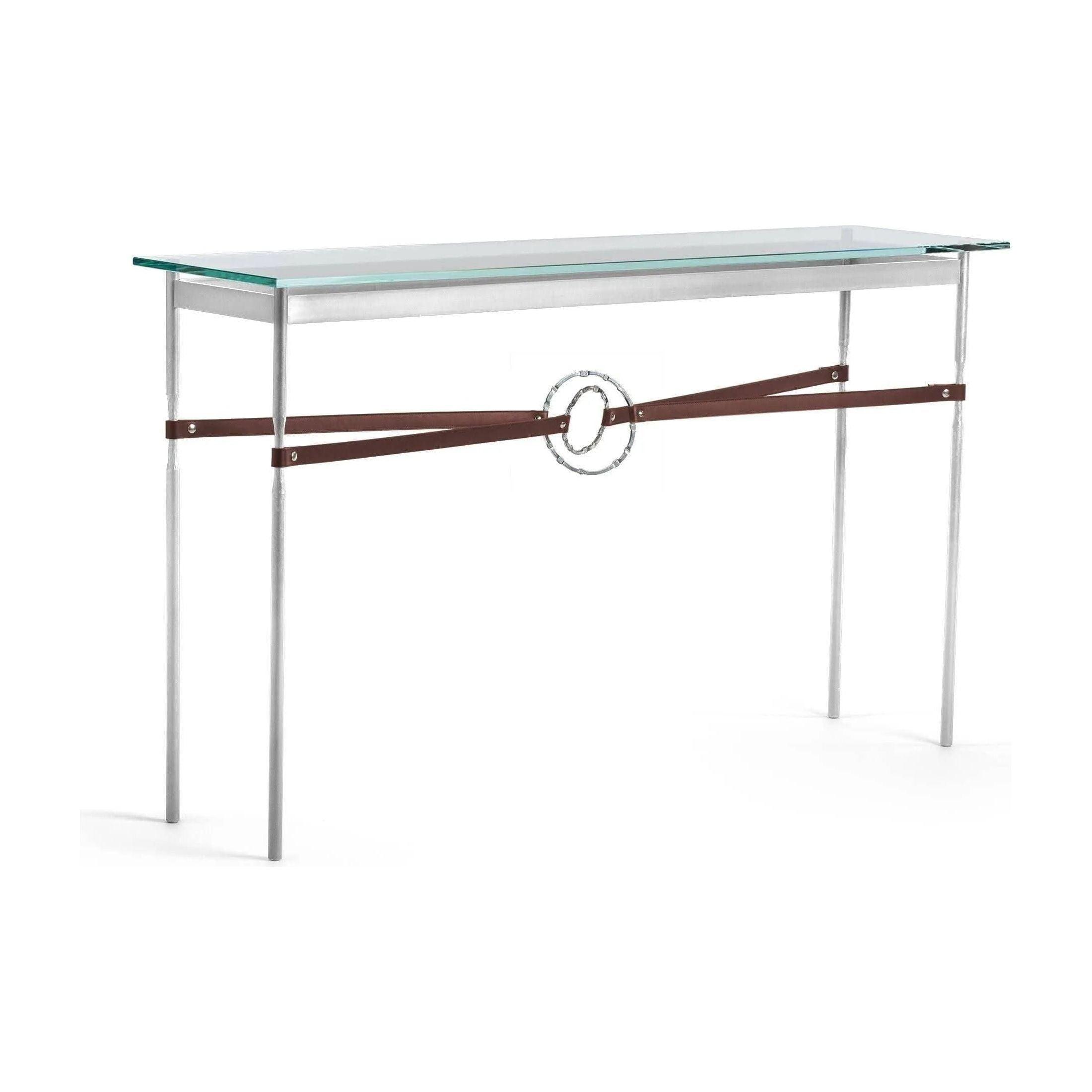 Hubbardton Forge - Equus Brown Leather Console Table - 750118-85-85-LB-VA0714 - Canada Light Shop