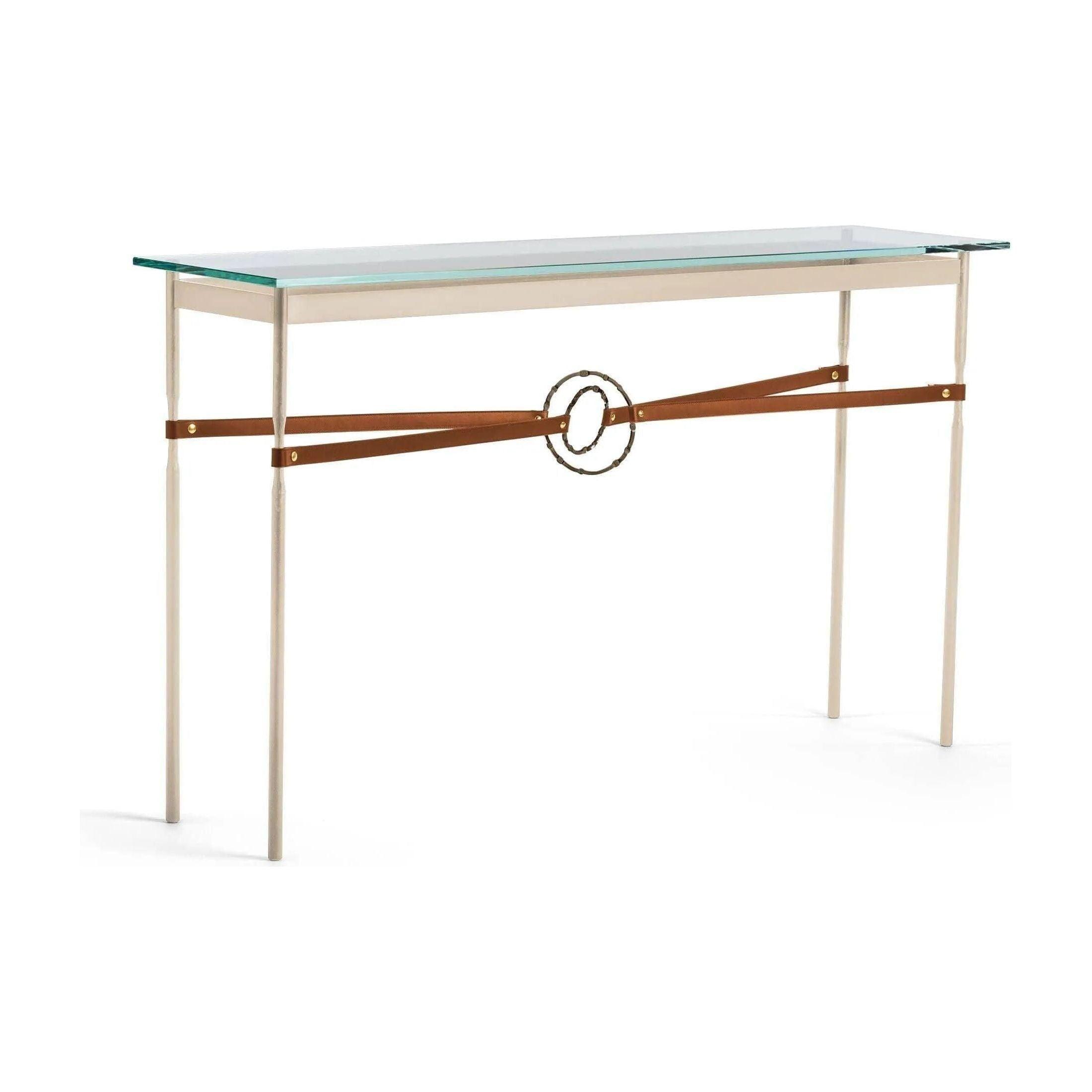 Hubbardton Forge - Equus Chestnut Leather Console Table - 750118-84-05-LC-VA0714 - Canada Light Shop