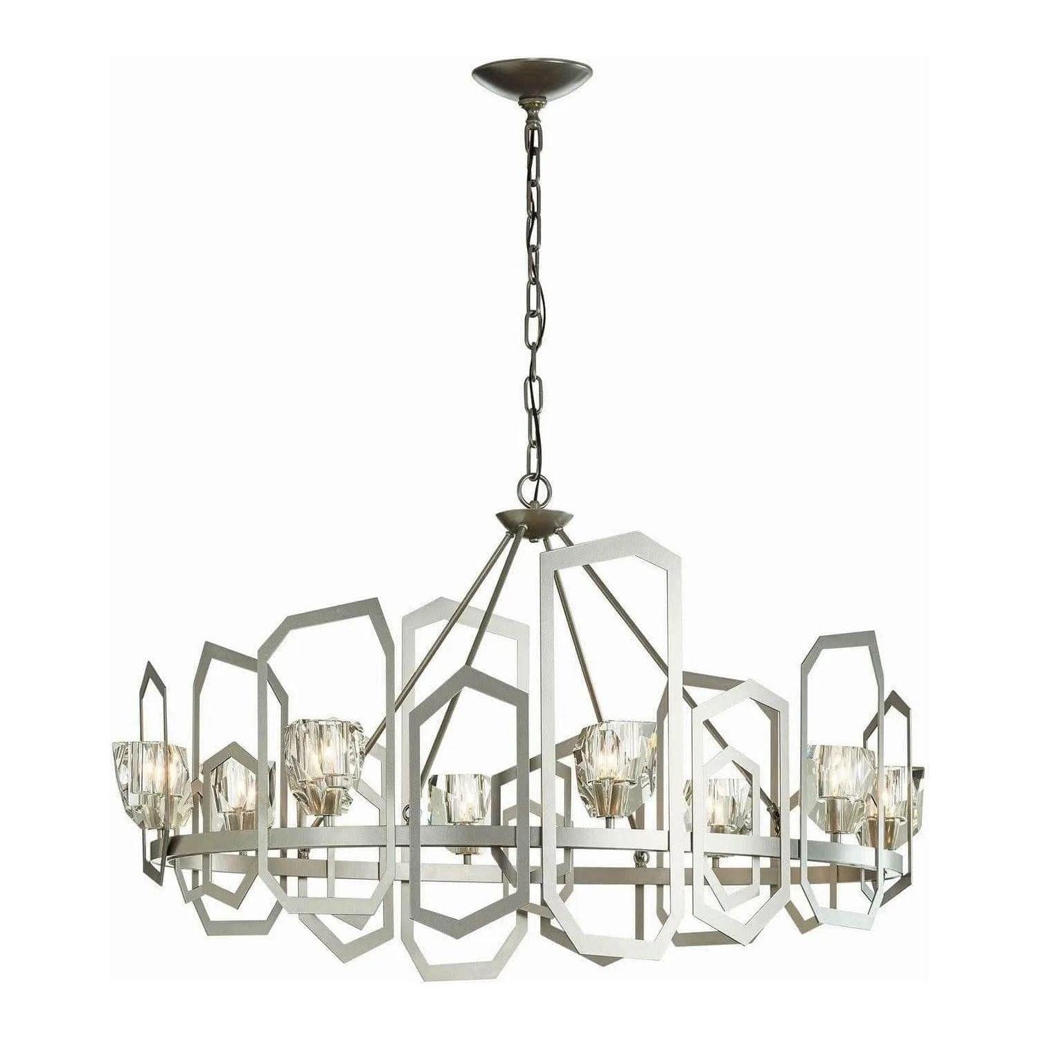 Hubbardton Forge - Gatsby 27-Inch Eight Light Chandelier - 105020-SKT-82-CR - Canada Light Shop