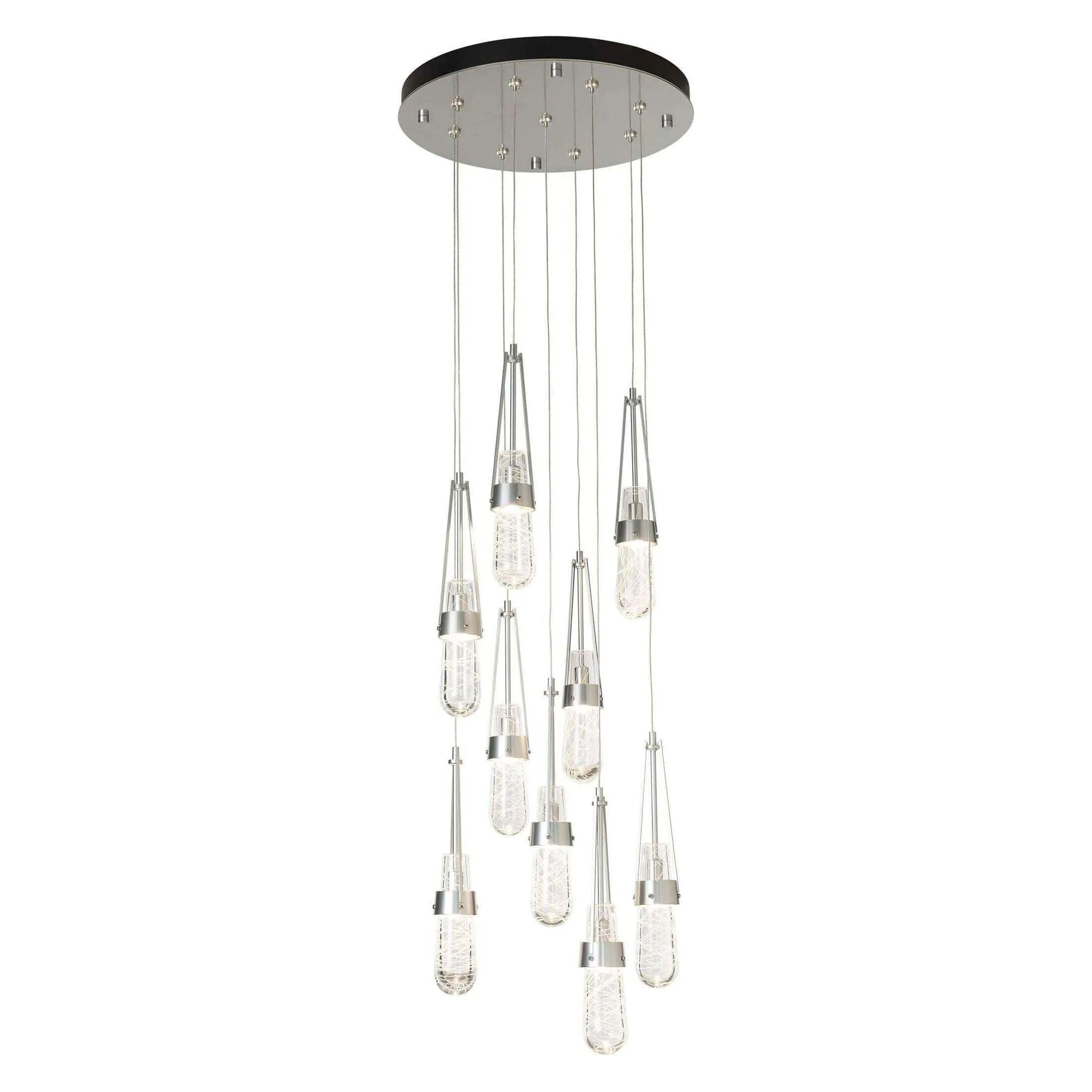 Hubbardton Forge - Link 9-Light Blown Glass Round Pendant - 131100-SKT-STND-85-YJ0434 - Canada Light Shop