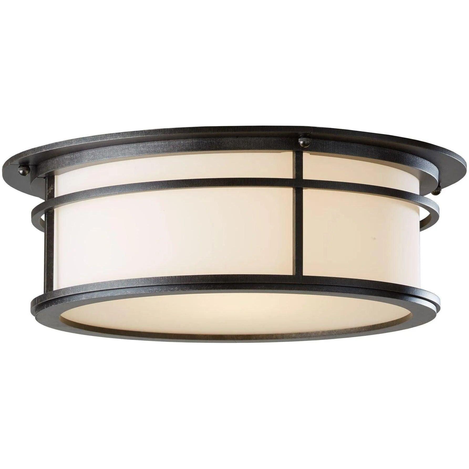 Hubbardton Forge - Province 4-Inch Two Light Outdoor Flush Mount - 365650-SKT-77-GG0218 - Canada Light Shop