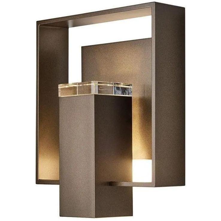 Hubbardton Forge - Shadow Box 11-Inch One Light Outdoor Wall Sconce - 302603-SKT-75-75-ZM0546 - Canada Light Shop