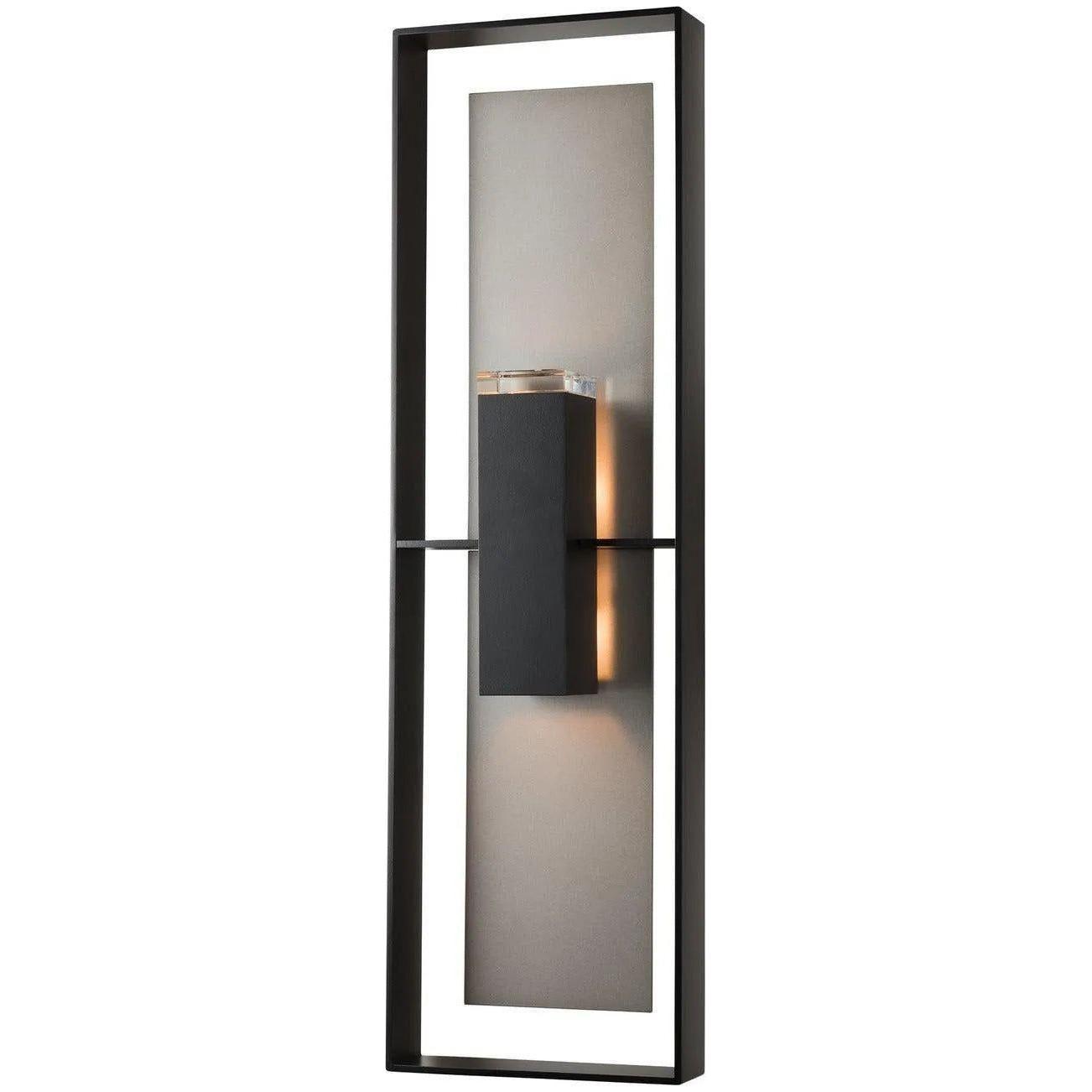 Hubbardton Forge - Shadow Box 34-Inch Two Light Outdoor Wall Sconce - 302607-SKT-10-78-ZM0546 - Canada Light Shop