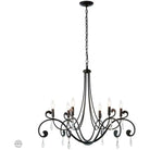 Hubbardton Forge - Stella 32-Inch Six Light Chandelier - 105057-SKT-10-CR - Canada Light Shop