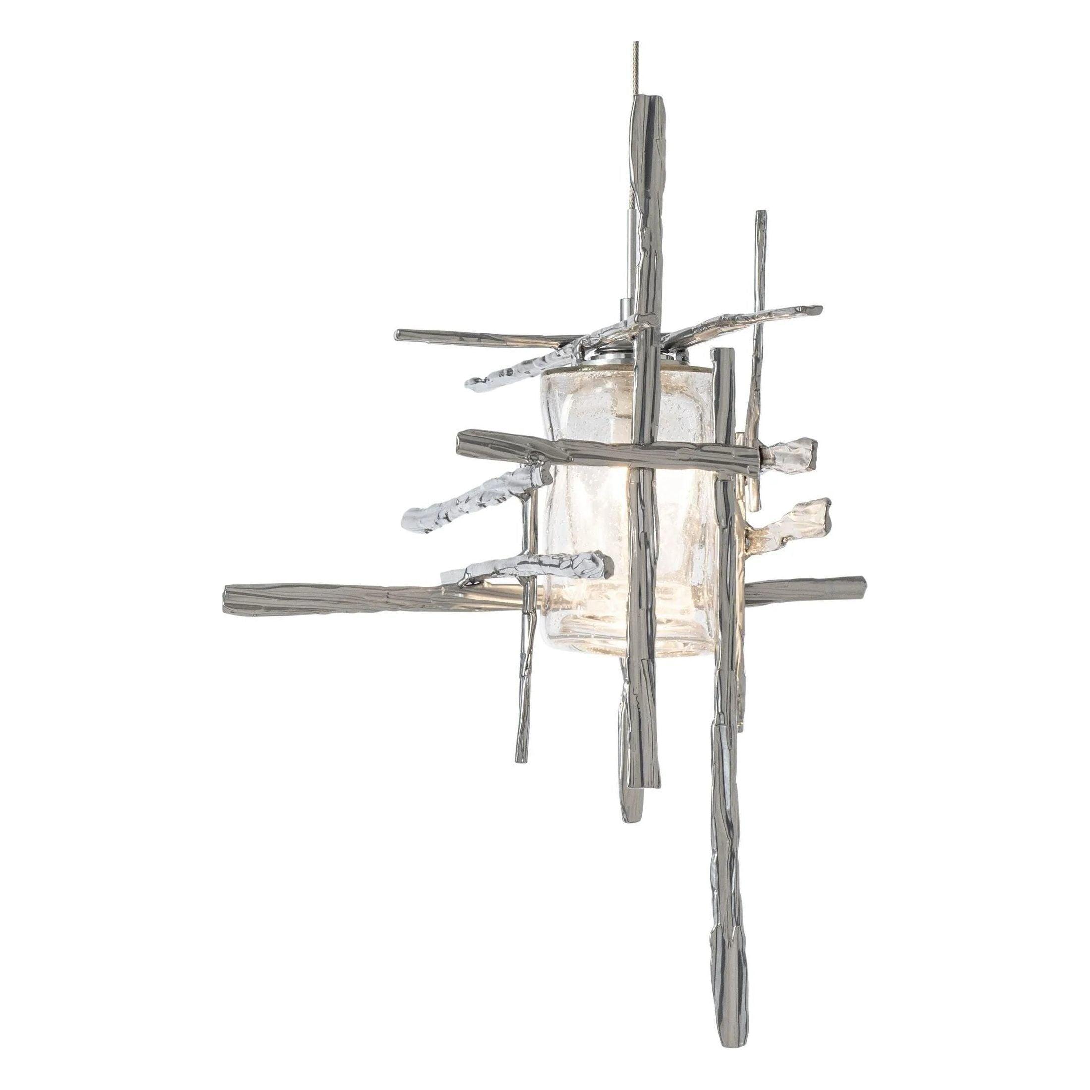 Hubbardton Forge - Tura Seeded Glass Low Voltage Mini Pendant - 161184-SKT-STND-85-II0728 - Canada Light Shop