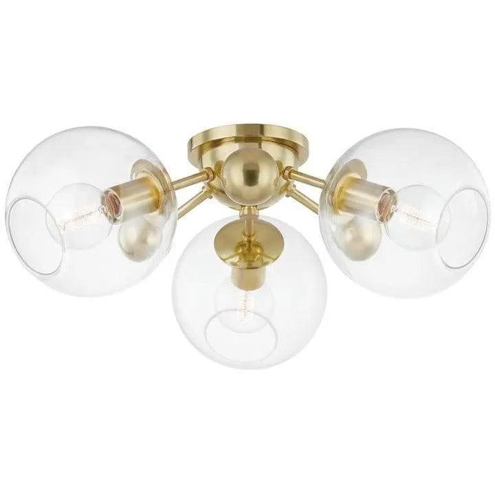 Hudson Valley Lighting - Abbott Semi Flush Mount - 8025-AGB - Canada Light Shop