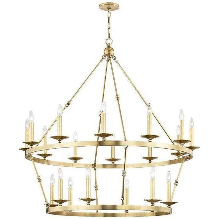 Hudson Valley Lighting - Allendale Two-Tier Chandelier - 3247-AGB - Canada Light Shop
