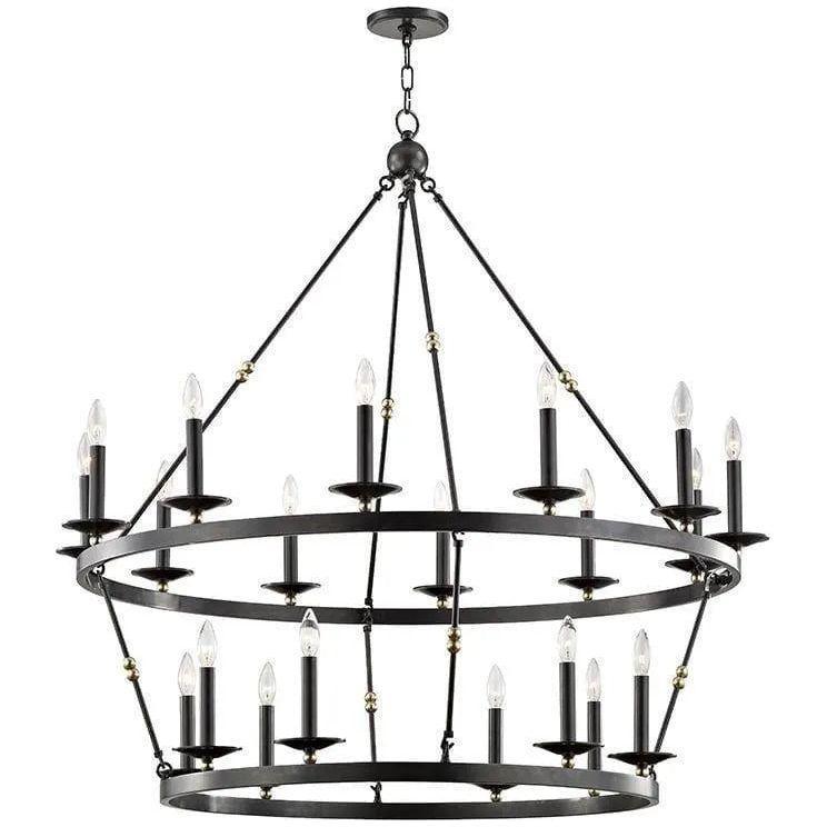 Hudson Valley Lighting - Allendale Two-Tier Chandelier - 3247-AOB - Canada Light Shop