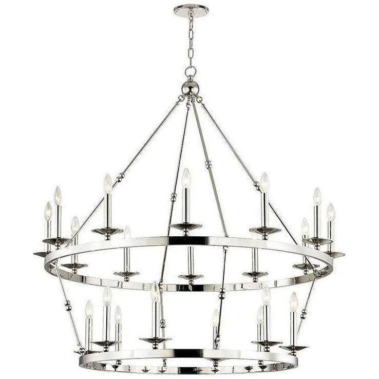 Hudson Valley Lighting - Allendale Two-Tier Chandelier - 3247-PN - Canada Light Shop