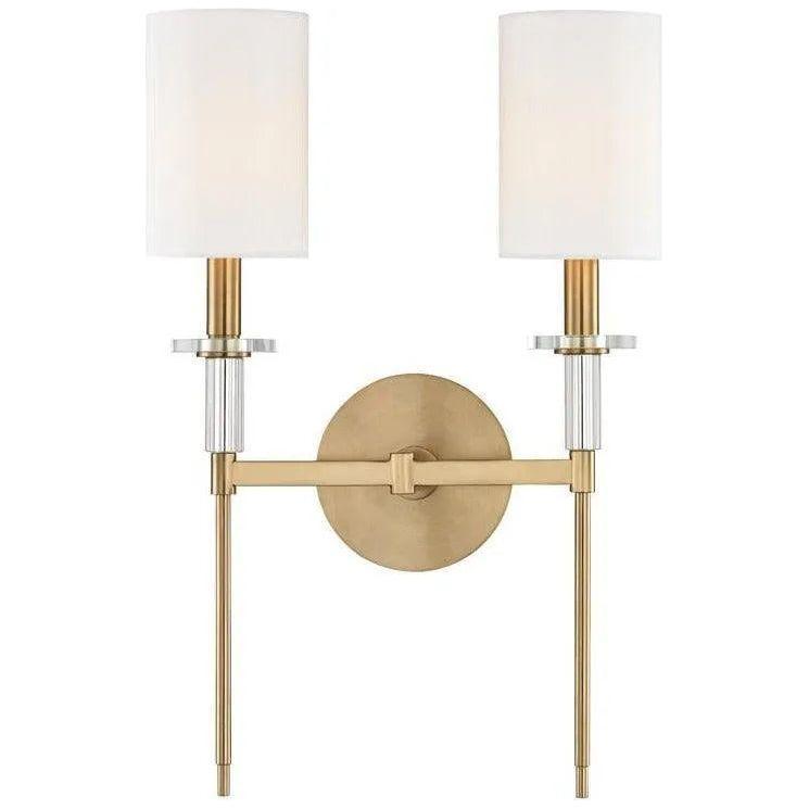 Hudson Valley Lighting - Amherst Wall Sconce - 8512-AGB - Canada Light Shop