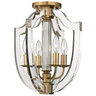 Hudson Valley Lighting - Arietta Semi Flush Mount - 6500-AGB - Canada Light Shop