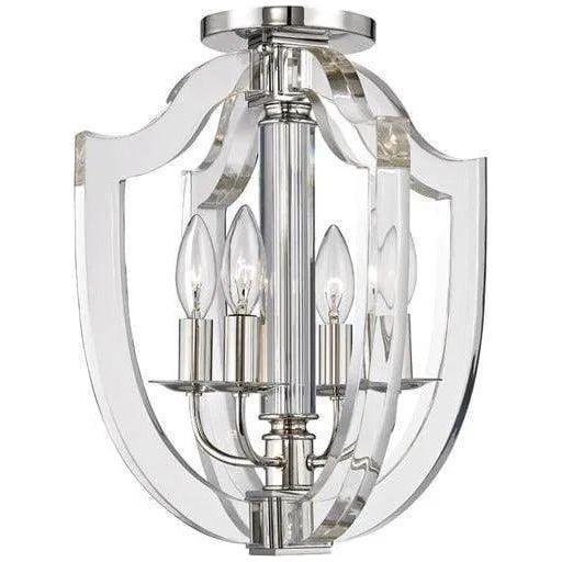 Hudson Valley Lighting - Arietta Semi Flush Mount - 6500-PN - Canada Light Shop