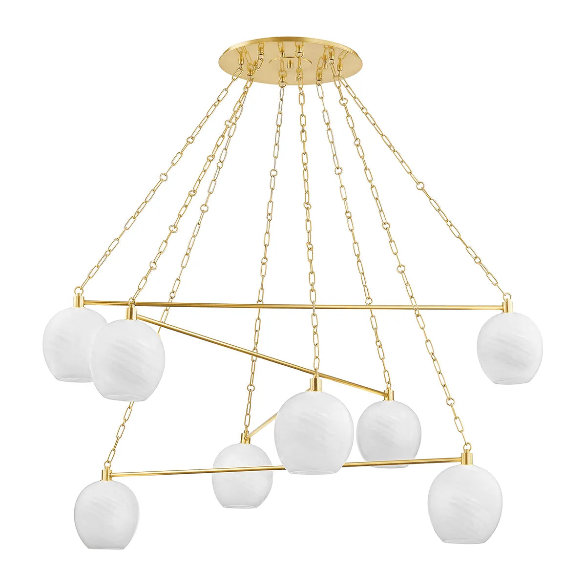 Hudson Valley Lighting - Asbury Park Chandelier - 9155-AGB - Canada Light Shop