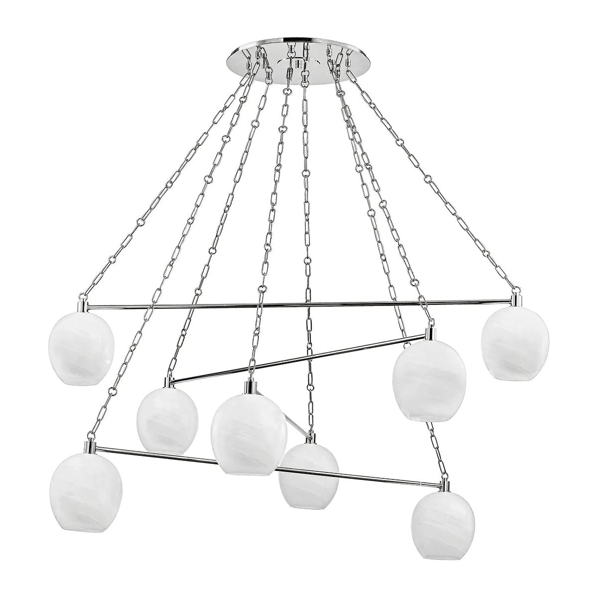 Hudson Valley Lighting - Asbury Park Chandelier - 9155-PN - Canada Light Shop