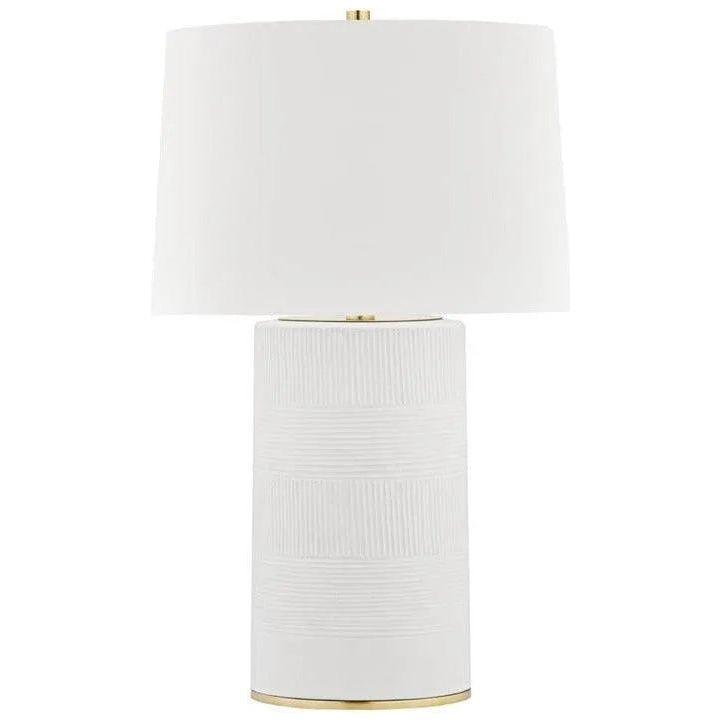 Hudson Valley Lighting - Borneo Table Lamp - L1376-AGB/WH - Canada Light Shop