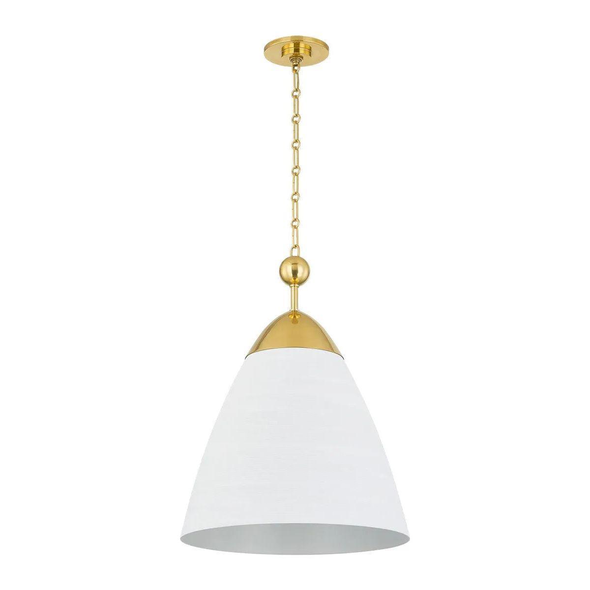 Hudson Valley Lighting - Bronson Pendant - BKO1501-AGB/WP - Canada Light Shop