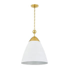 Hudson Valley Lighting - Bronson Pendant - BKO1501-AGB/WP - Canada Light Shop