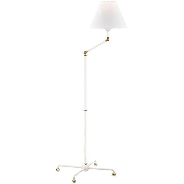 Hudson Valley Lighting - Classic No.1 Floor Lamp - MDSL110-AGB/WH - Canada Light Shop
