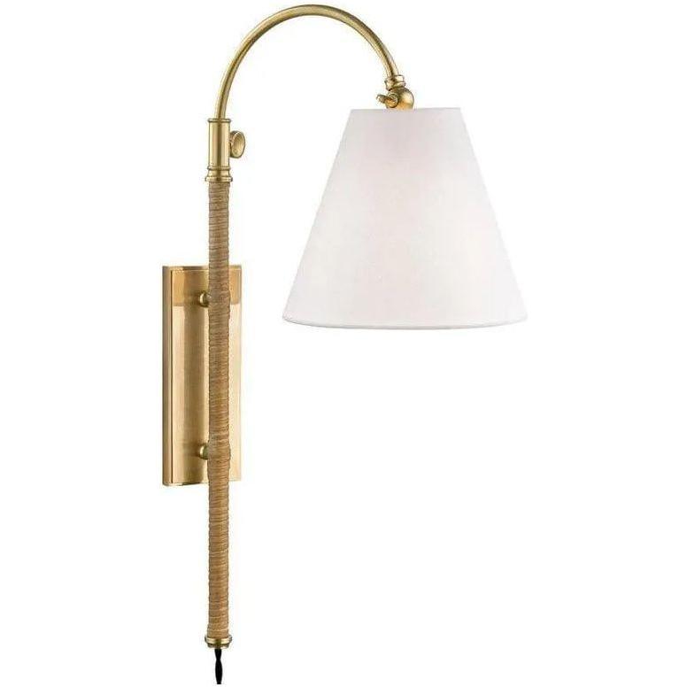 Hudson Valley Lighting - Curves No.1 Wall Swinger - MDS501-AGB - Canada Light Shop