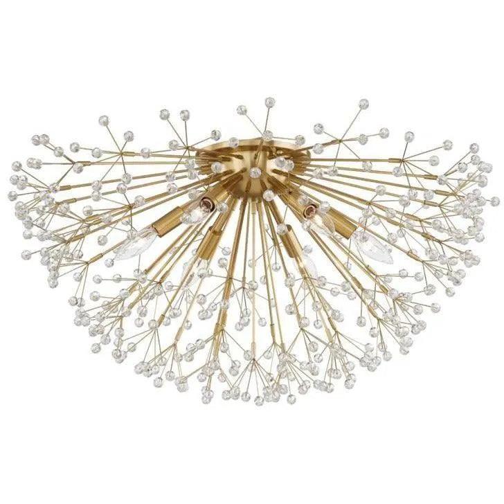 Hudson Valley Lighting - Dunkirk Semi Flush Mount - 6028-AGB - Canada Light Shop