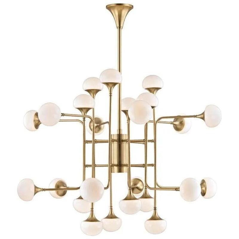 Hudson Valley Lighting - Fleming Chandelier - 4724-AGB - Canada Light Shop