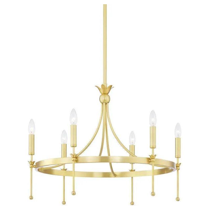 Hudson Valley Lighting - Gates Chandelier - 4327-AGB - Canada Light Shop