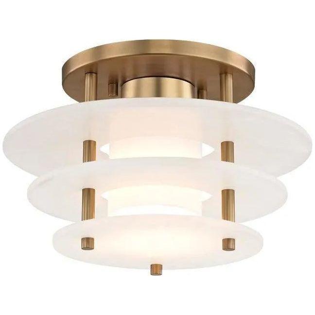 Hudson Valley Lighting - Gatsby LED Flush Mount - 9012F-AGB - Canada Light Shop