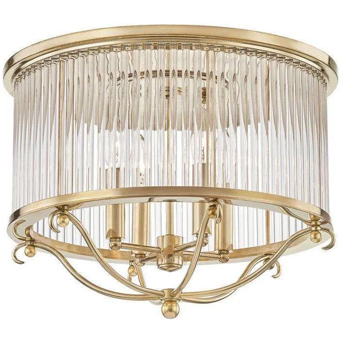Hudson Valley Lighting - Glass No.1 Semi Flush Mount - MDS201-AGB - Canada Light Shop