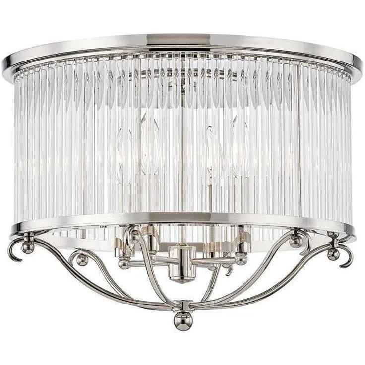 Hudson Valley Lighting - Glass No.1 Semi Flush Mount - MDS201-PN - Canada Light Shop