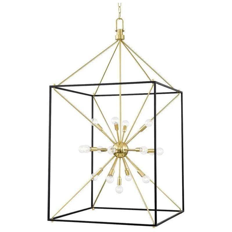 Hudson Valley Lighting - Glendale Chandelier - 8927-AGB/BK - Canada Light Shop