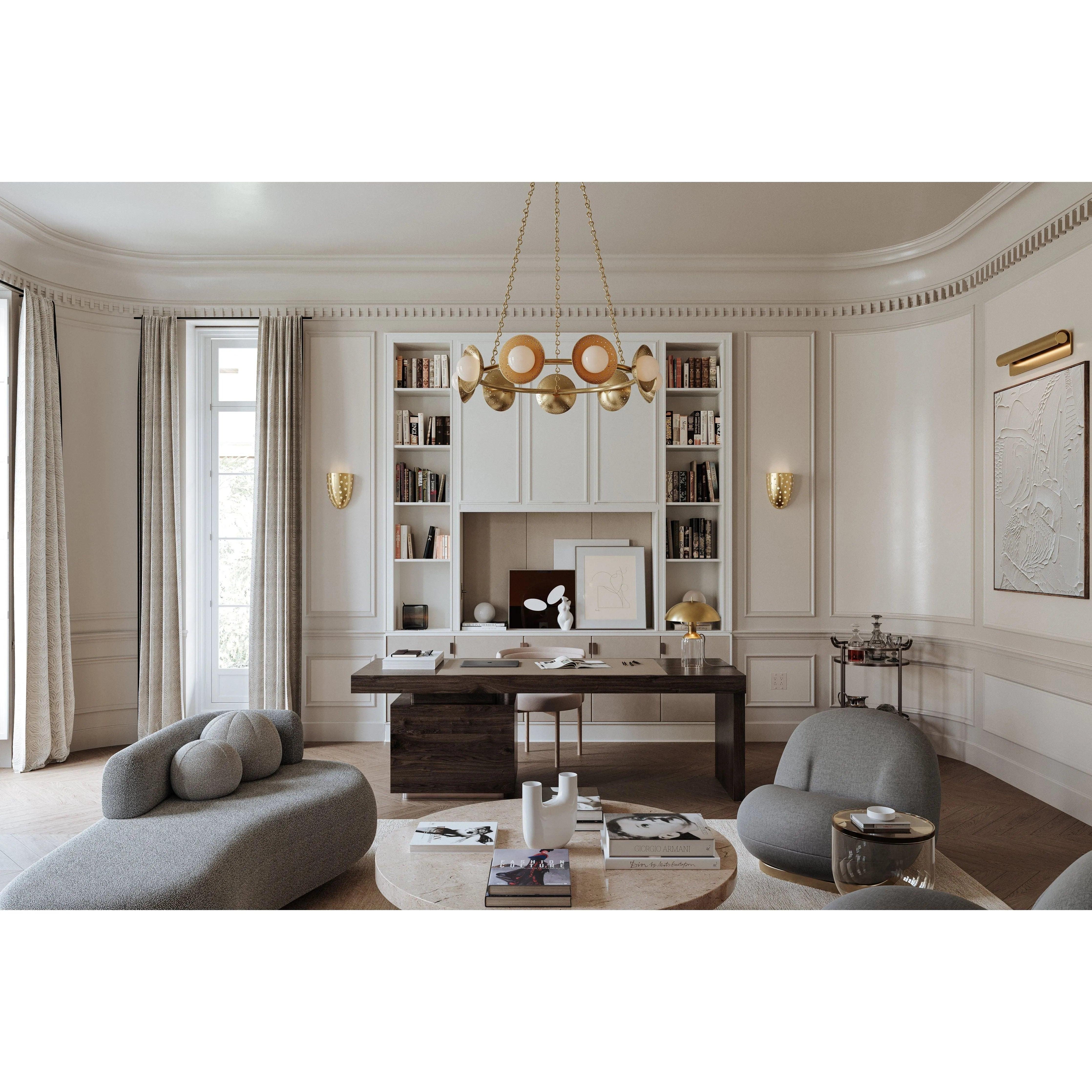 Hudson Valley Lighting - Glimmer LED Chandelier - 5359-AGB - Canada Light Shop