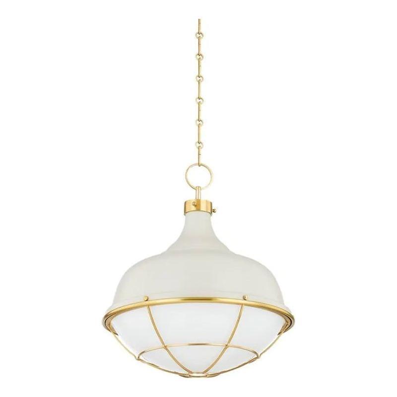 Hudson Valley Lighting - Holkham Pendant - MDS1502-AGB/OW - Canada Light Shop