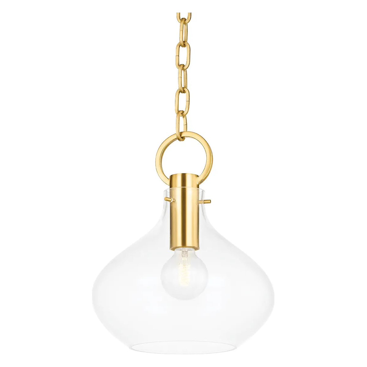 Hudson Valley Lighting - Lina Pendant - BKO252-AGB - Canada Light Shop