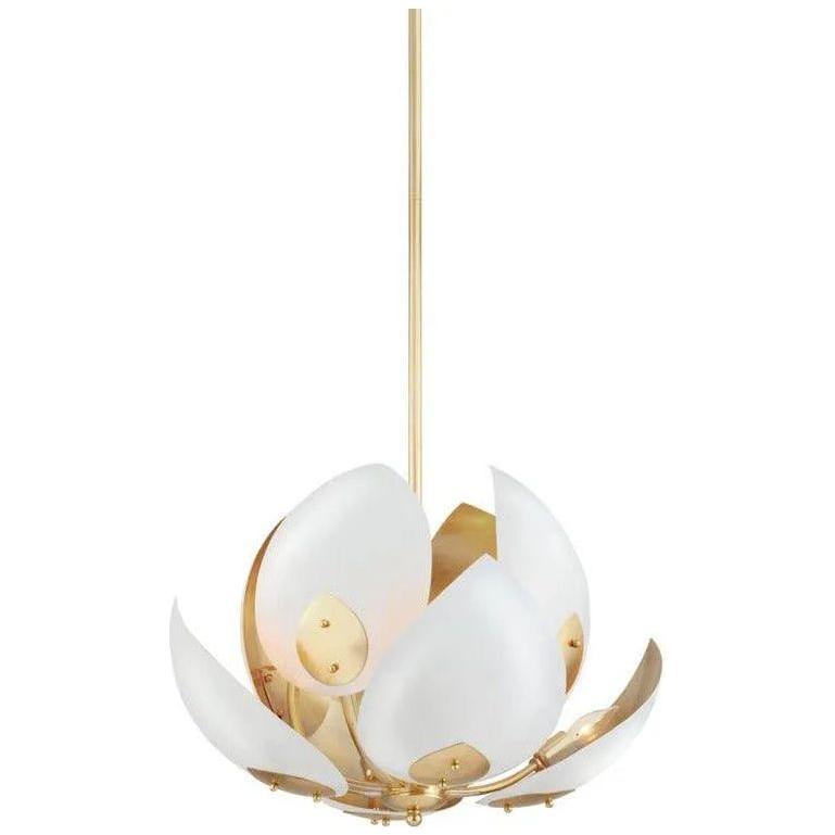 Hudson Valley Lighting - Lotus Chandelier - 5708-GL/WH - Canada Light Shop