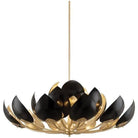 Hudson Valley Lighting - Lotus Chandelier - 5754-GL/BK - Canada Light Shop