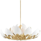 Hudson Valley Lighting - Lotus Chandelier - 5754-GL/WH - Canada Light Shop