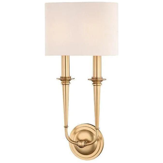 Hudson Valley Lighting - Lourdes Wall Sconce - 1232-AGB - Canada Light Shop