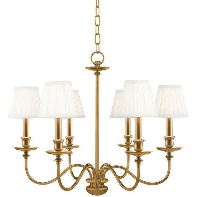Hudson Valley Lighting - Menlo Park Chandelier - 4036-AGB - Canada Light Shop