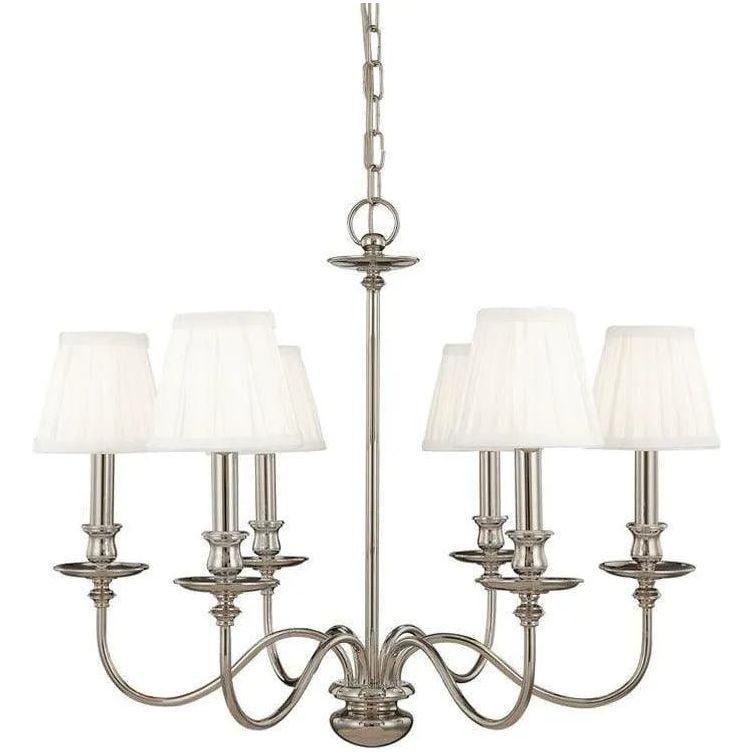 Hudson Valley Lighting - Menlo Park Chandelier - 4036-PN - Canada Light Shop