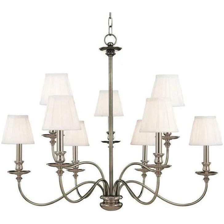 Hudson Valley Lighting - Menlo Park Chandelier - 4039-PN - Canada Light Shop