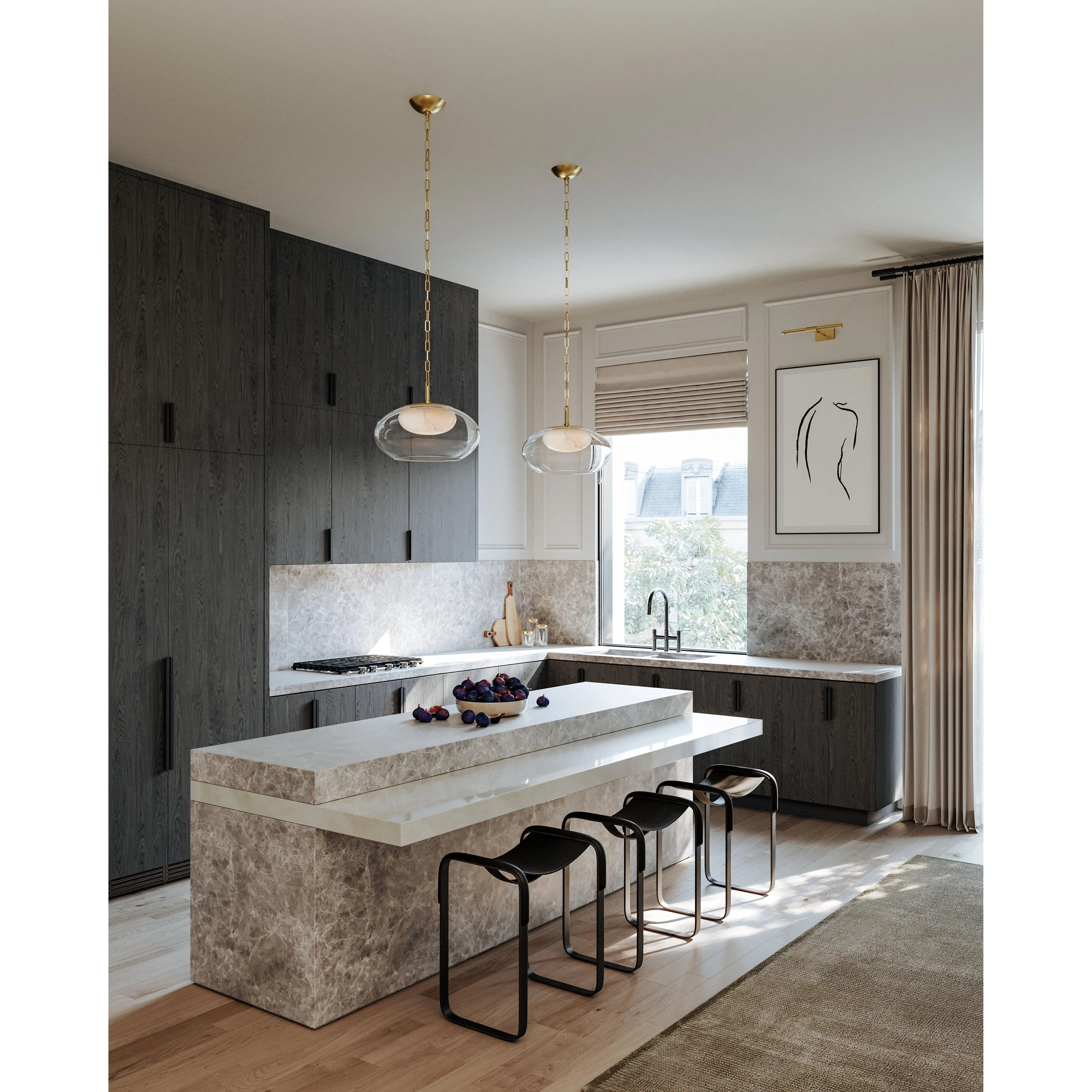 Hudson Valley Lighting - Moore LED Pendant - 9017-AGB - Canada Light Shop