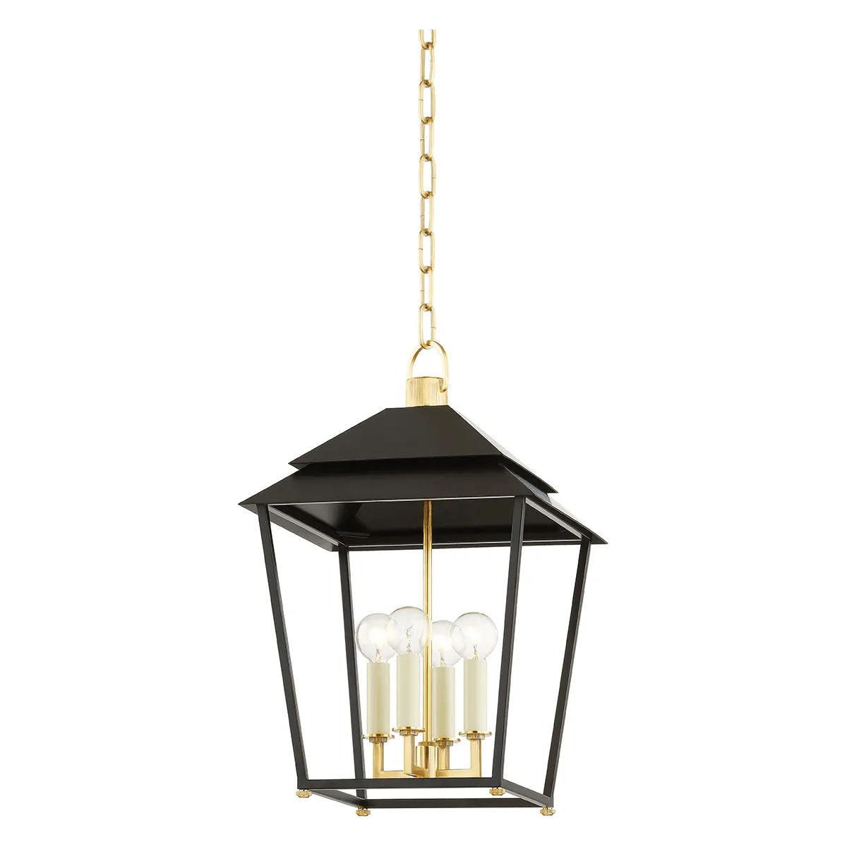 Hudson Valley Lighting - Natick Lantern - 5119-AGB/SBK - Canada Light Shop