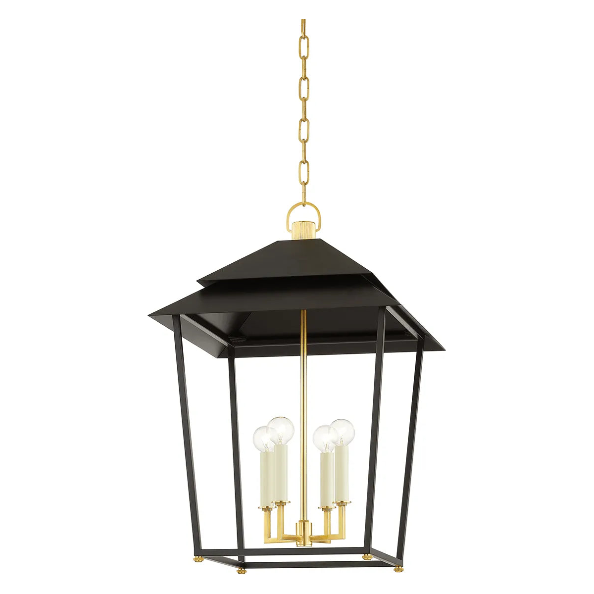 Hudson Valley Lighting - Natick Lantern - 5127-AGB/SBK - Canada Light Shop