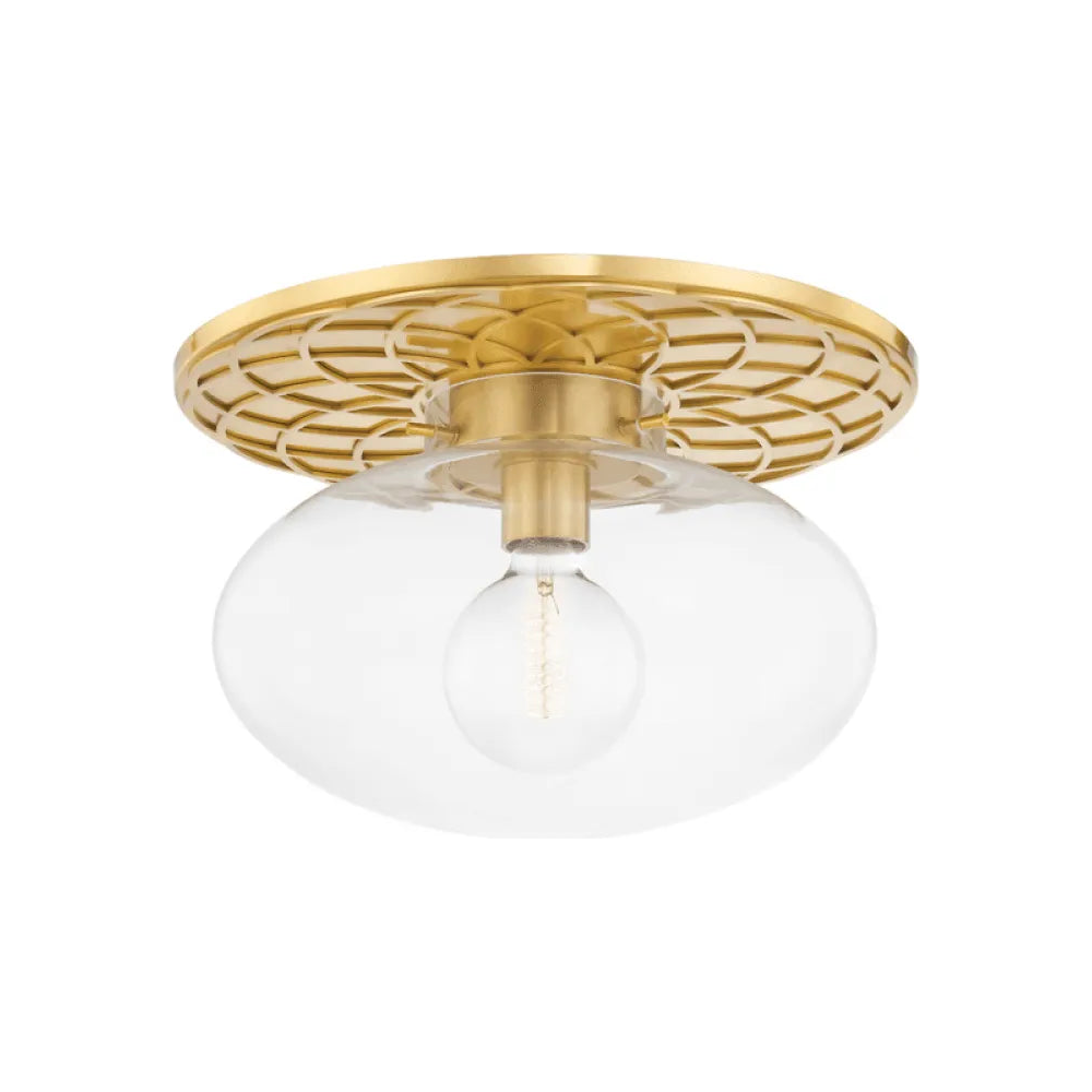 Hudson Valley Lighting - New Paltz Semi Flush Mount - 1418-AGB - Canada Light Shop